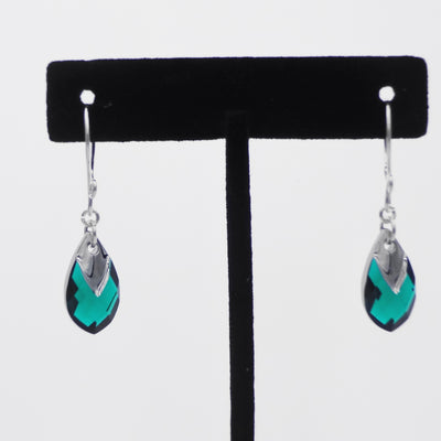 Emerald Crystal Earrings