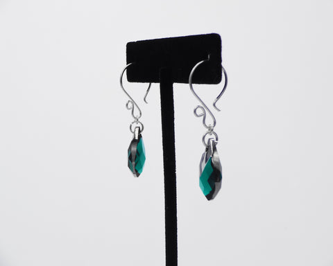 Emerald Crystal Earrings