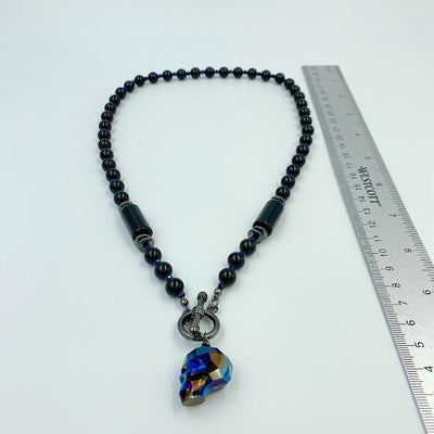 Onyx and Hematite Necklace