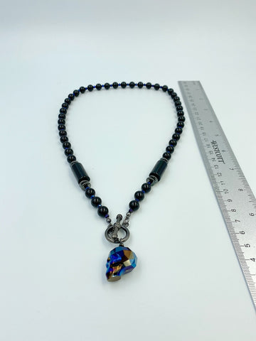 Onyx and Hematite Necklace