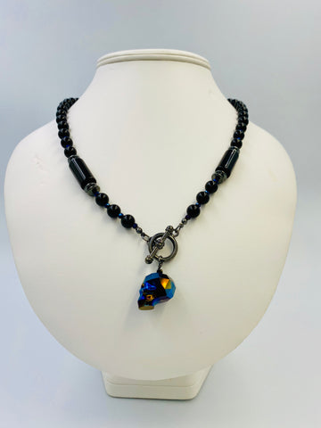 Onyx and Hematite Necklace