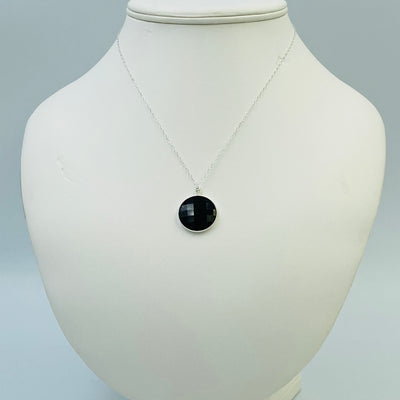 Black Onyx SS Necklace