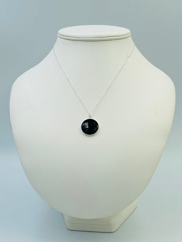 Black Onyx SS Necklace