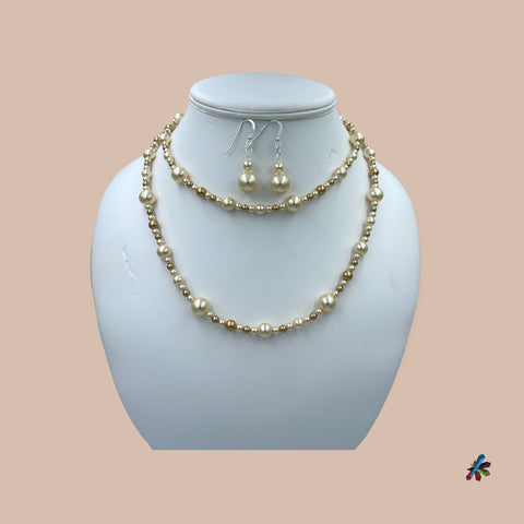 Station Necklace Set SS